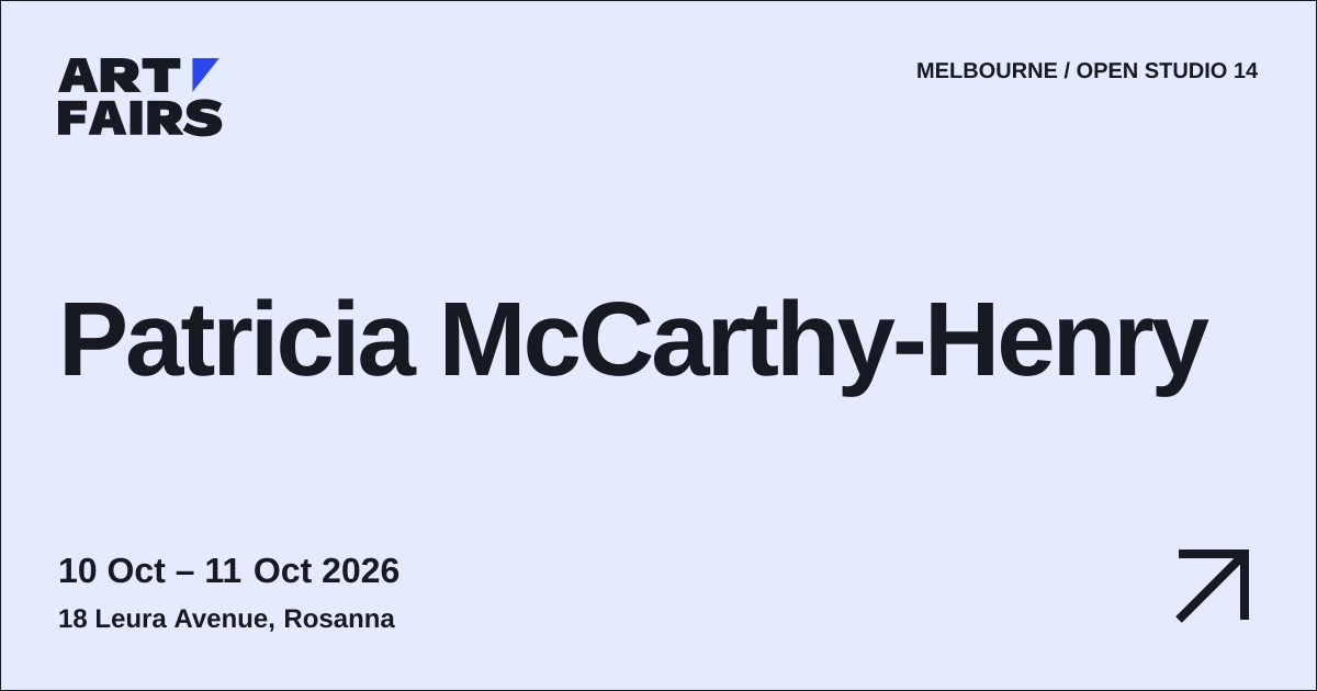 Patricia McCarthy-Henry: open studio, 10 Oct – 11 Oct 2026, Rosanna