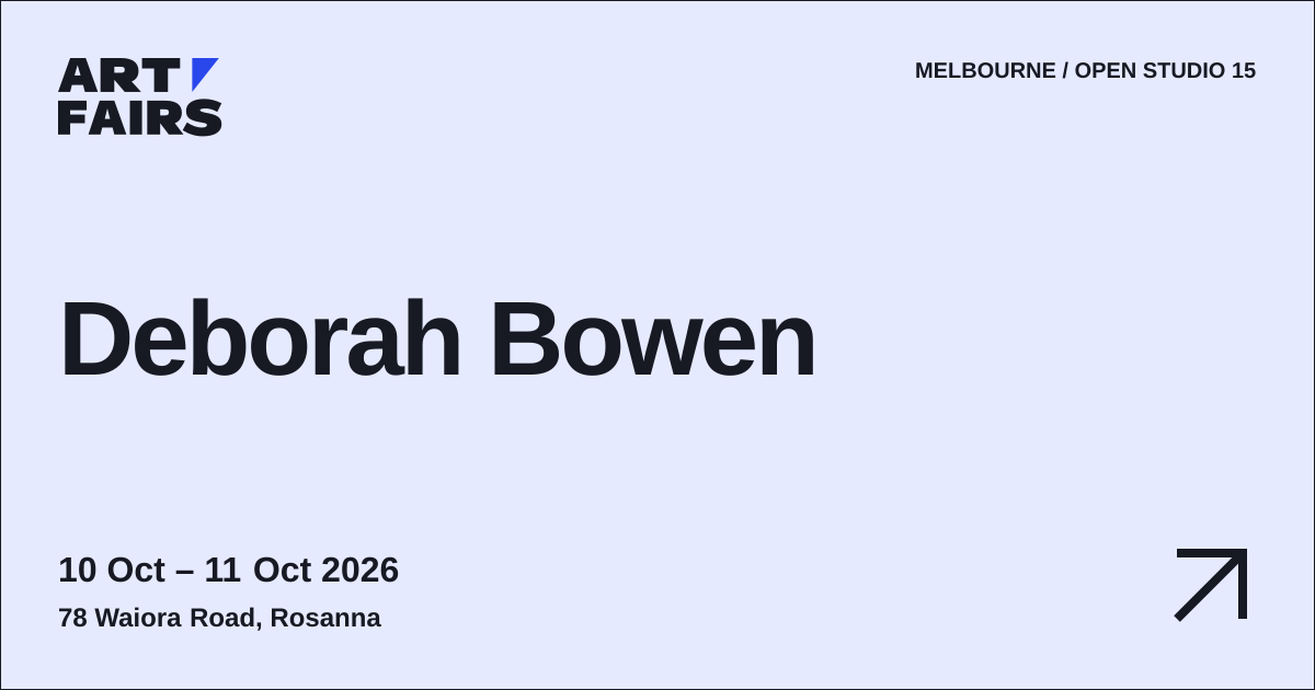 Deborah Bowen: open studio, 10 Oct – 11 Oct 2026, Rosanna