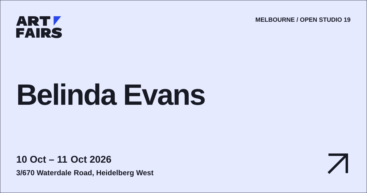 Belinda Evans: open studio, 10 Oct – 11 Oct 2026, Heidelberg West