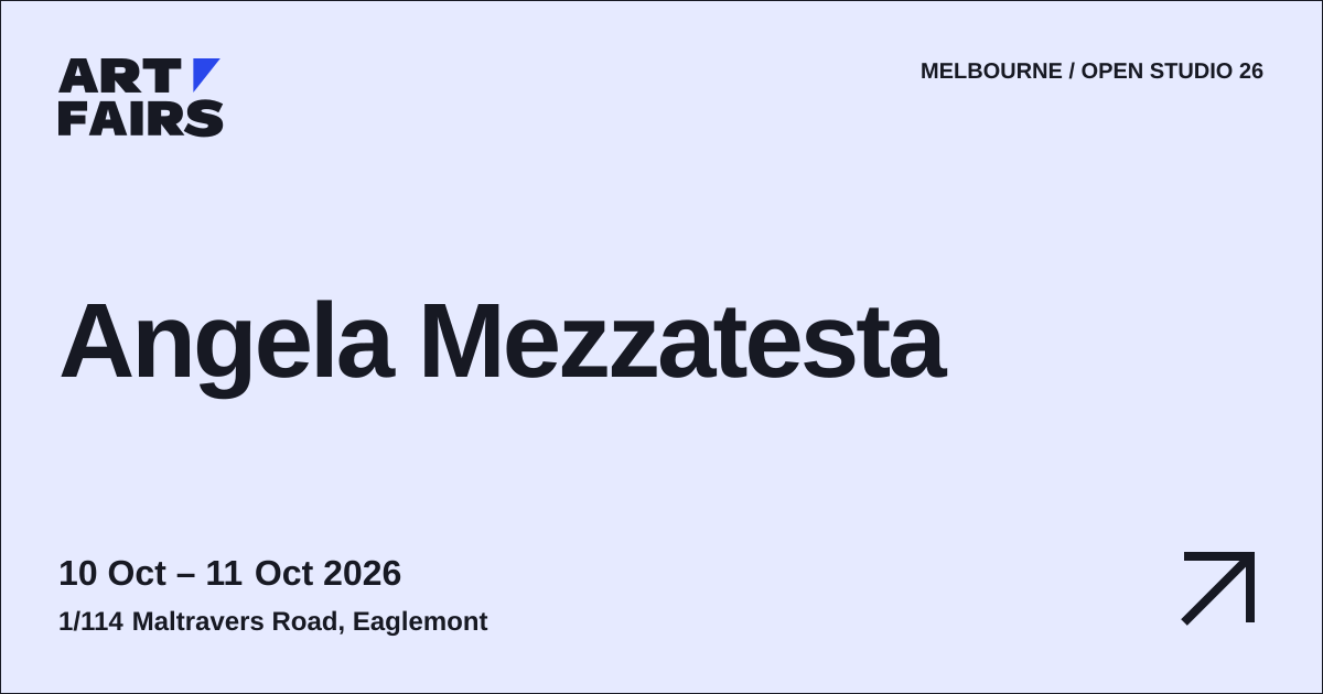 Angela Mezzatesta: open studio, 10 Oct – 11 Oct 2026, Eaglemont