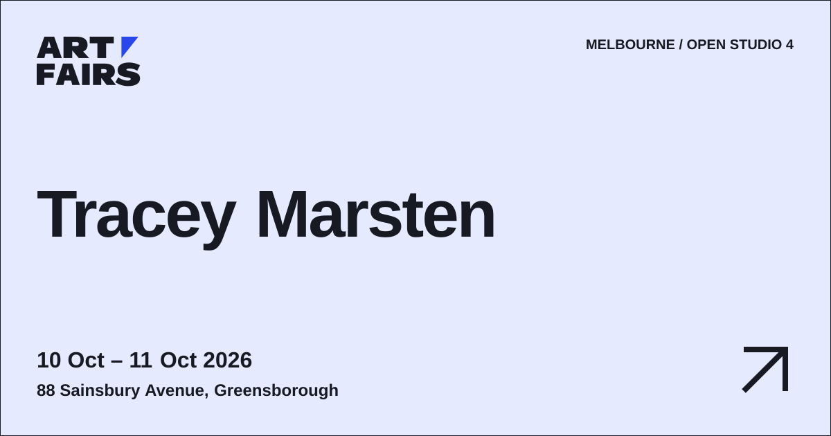 Tracey Marsten: open studio, 10 Oct – 11 Oct 2026, Greensborough