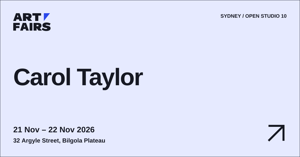 Carol Taylor: open studio, 21 Nov – 22 Nov 2026, Bilgola Plateau