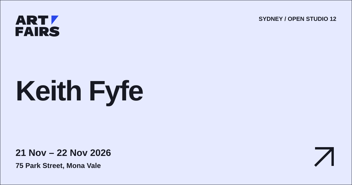 Keith Fyfe: open studio, 21 Nov – 22 Nov 2026, Mona Vale
