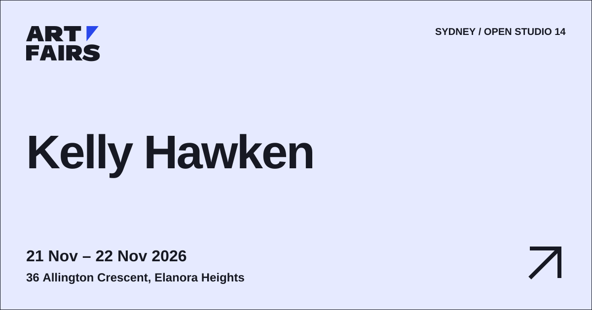 Kelly Hawken: open studio, 21 Nov – 22 Nov 2026, Elanora Heights