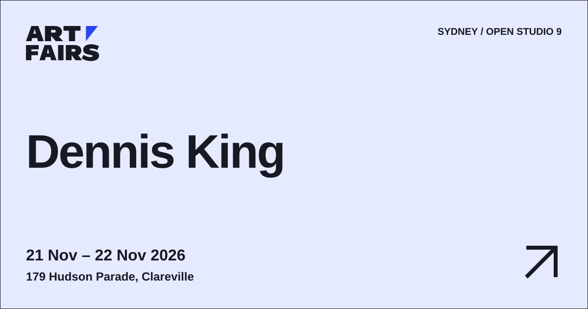 Dennis King: open studio, 21 Nov – 22 Nov 2026, Clareville